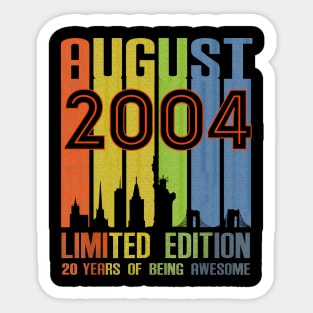 August 2004 20 Years Of Being Awesome Limited Edition Sticker